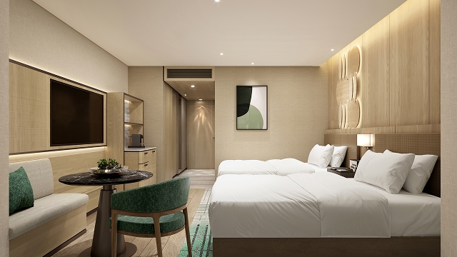 High Floor Guest Room | 2 Double Beds